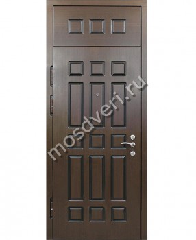 Дверь МДФ с натуральным шпоном с верхней вставкой - купить от производителя Мосдвери Дверь МДФ с натуральным шпоном с верхней вставкой